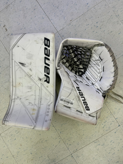 Used Bauer Supreme Mach Catcher Blocker Set Senior