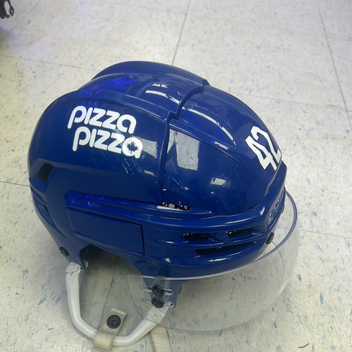 Used CCM Tacks X Toronto Maple Leafs Pro Stock Helmet Senior Small