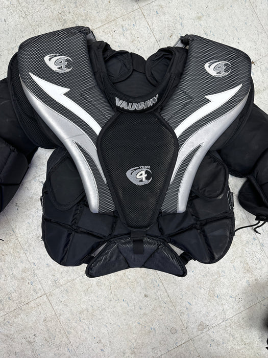 Used Vaughn Velocity Pro Spec 7600 Senior Large Chest Protector