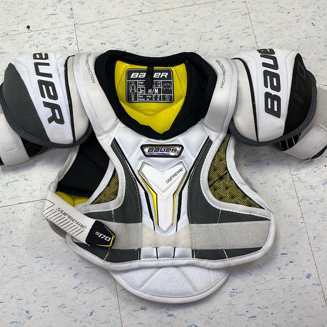 Used Bauer Supreme S170 Junior Medium Shoulder Pads Crows Sports