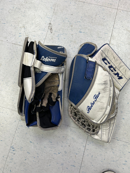 Used CCM Retro Flex 450 Blocker and Catcher Set