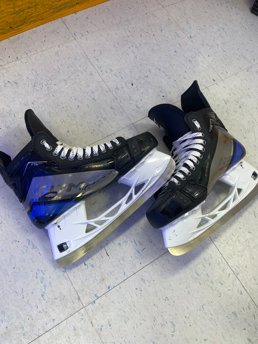 Used CCM JetSpeed FT6 Pro Maple Leafs Pro Stock - J.Tavares - Size 9.75 Skates