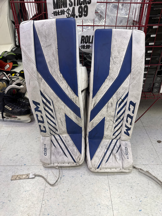 Used CCM Axis 1.5 28+1 Goalie Leg Pad