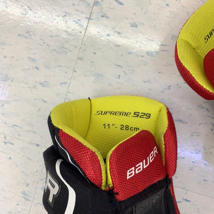 Used Bauer Supreme S29 11" Player Gloves