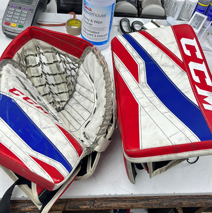 Used CCM Eflex E3.5 Intermediate Catcher & Blocker Set