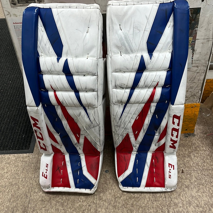 Used CCM E4.5 32+1 Goalie Pads