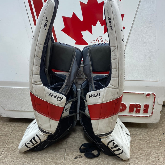 Used Warrior RG4 28+1 Goal Pad — Crow's Sports Hockey