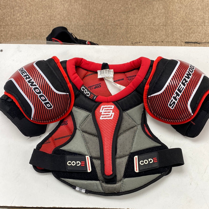 Used Sherwood CODE I Youth Medium Shoulder Pads